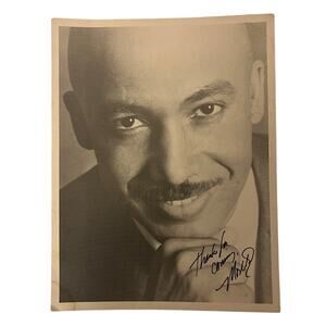 Vintage Montel Williams audience thank you card Autographed Signed